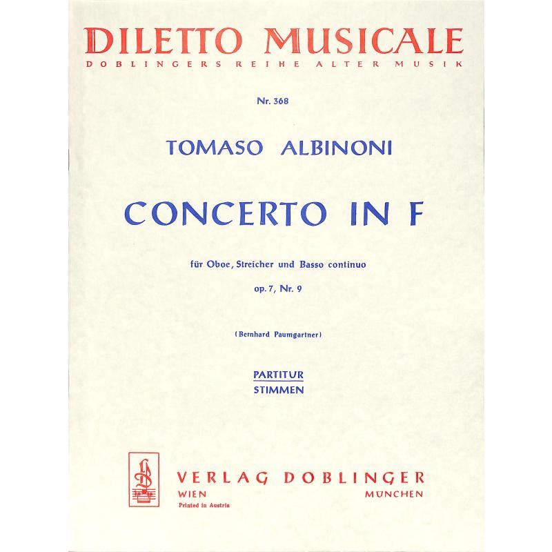 Titelbild für DM 368-P - CONCERTO IN F OP 7/9