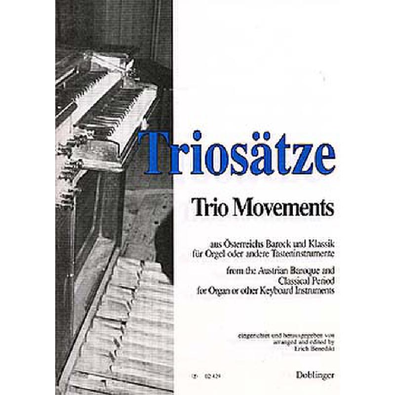 Titelbild für DO 02429 - DREISTIMMIGE INSTRUMENTALSAETZE DES 18 JH