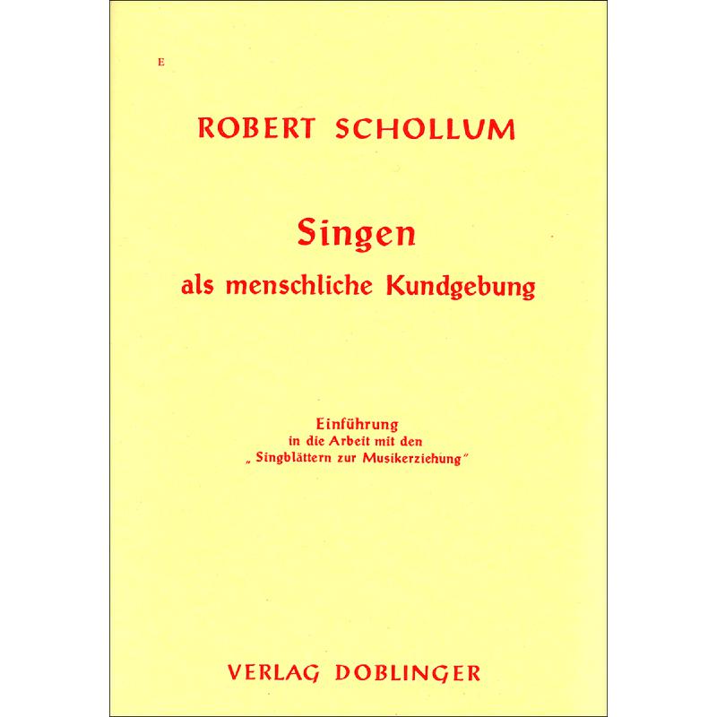 Titelbild für DO 09524 - SINGEN ALS MENSCHLICHE KUNDGEBUNG
