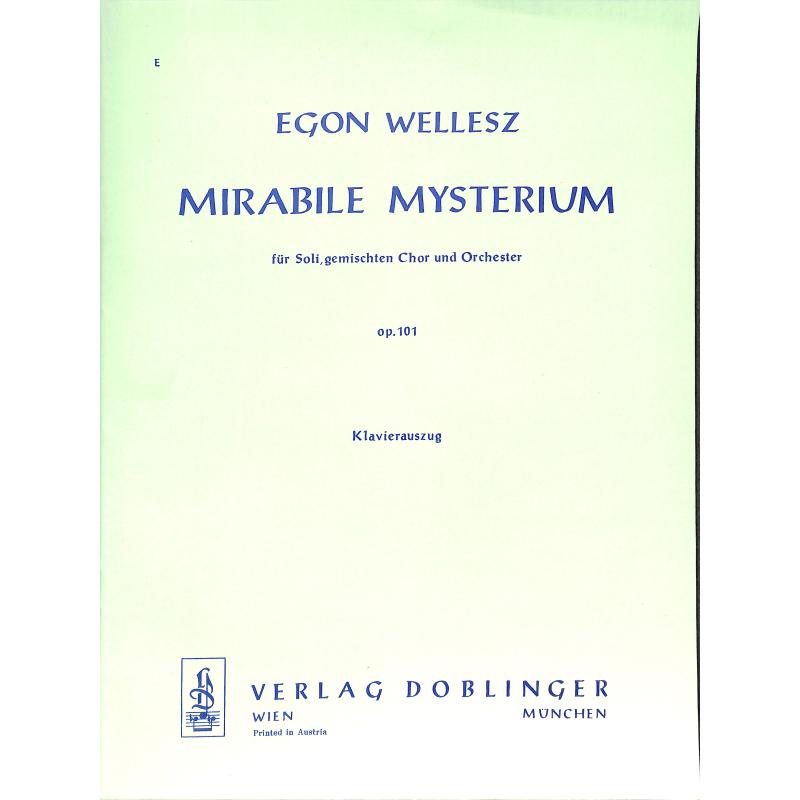 Titelbild für DO 46024-KA - MIRABILE MYSTERIUM OP 101