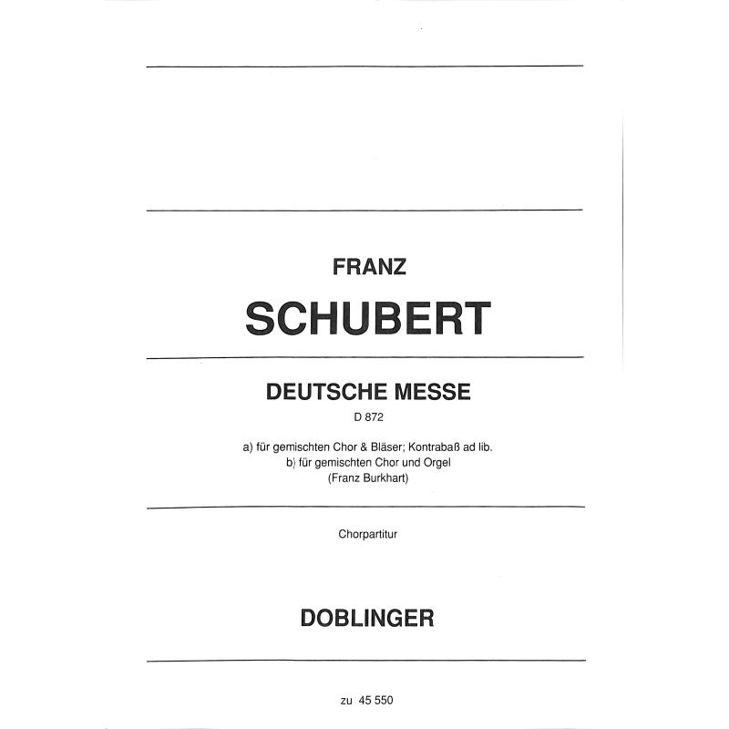 Titelbild für DO 45550-CHP - DEUTSCHE MESSE - GCH BL KB ORG