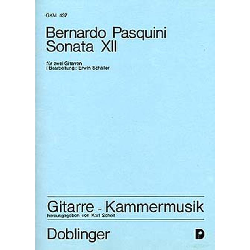 Titelbild für GKM 137 - SONATE 12 C-DUR