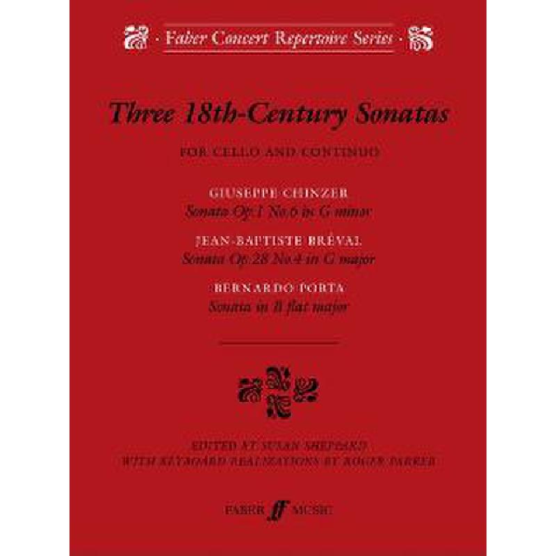 Titelbild für ISBN 0-571-52059-6 - 3 18TH CENTURY SONATAS