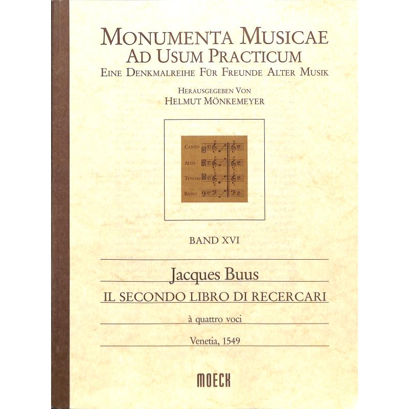 Titelbild für MOE 9016 - RECERCARI 1 (IL SECONDO LIBRO DI RICERCARI)
