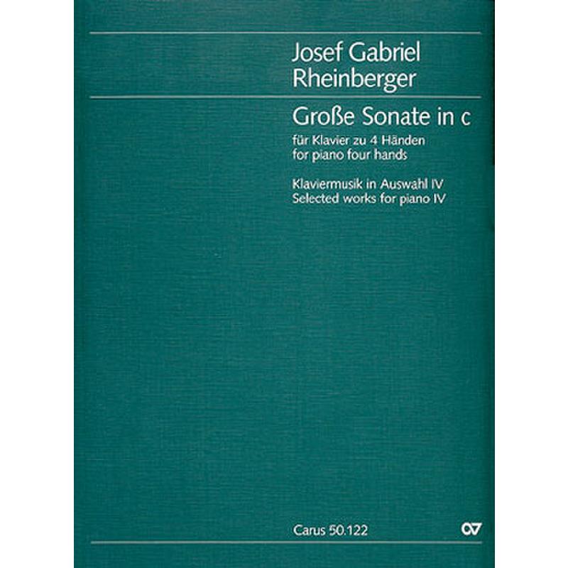 Titelbild für CARUS 50122-00 - Grosse Sonate c-moll op 122