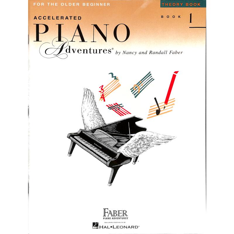 Titelbild für HL 420228 - Accelerated piano adventures 1 - theory book
