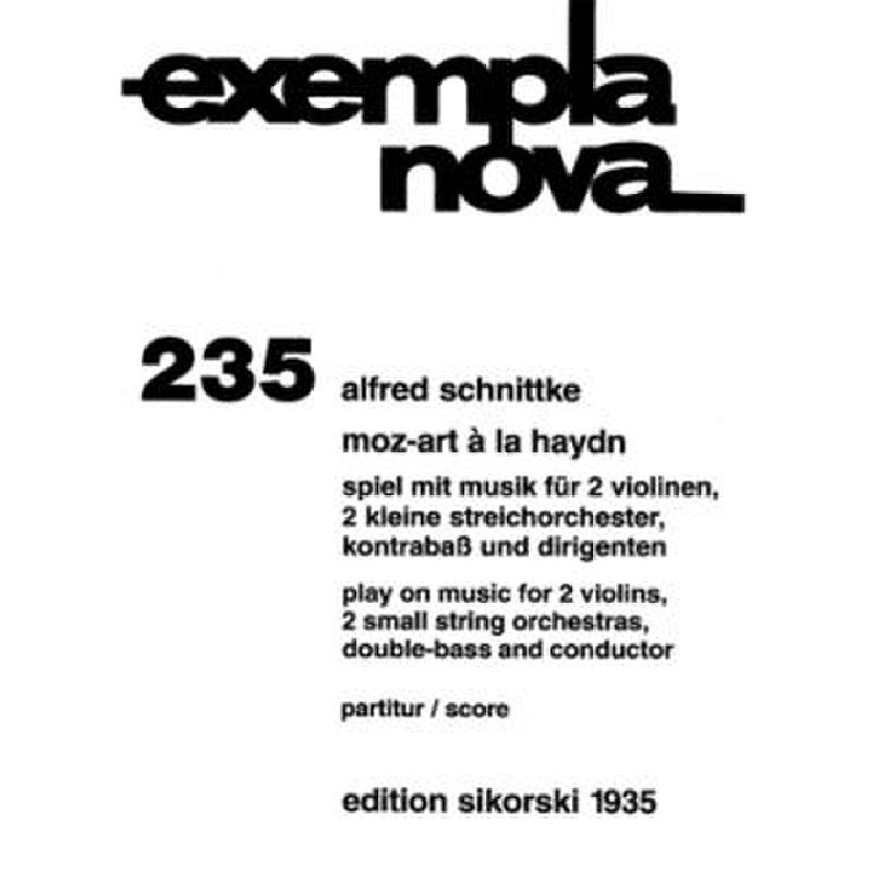 Titelbild für SIK 1935 - MOZ-ART A LA HAYDN