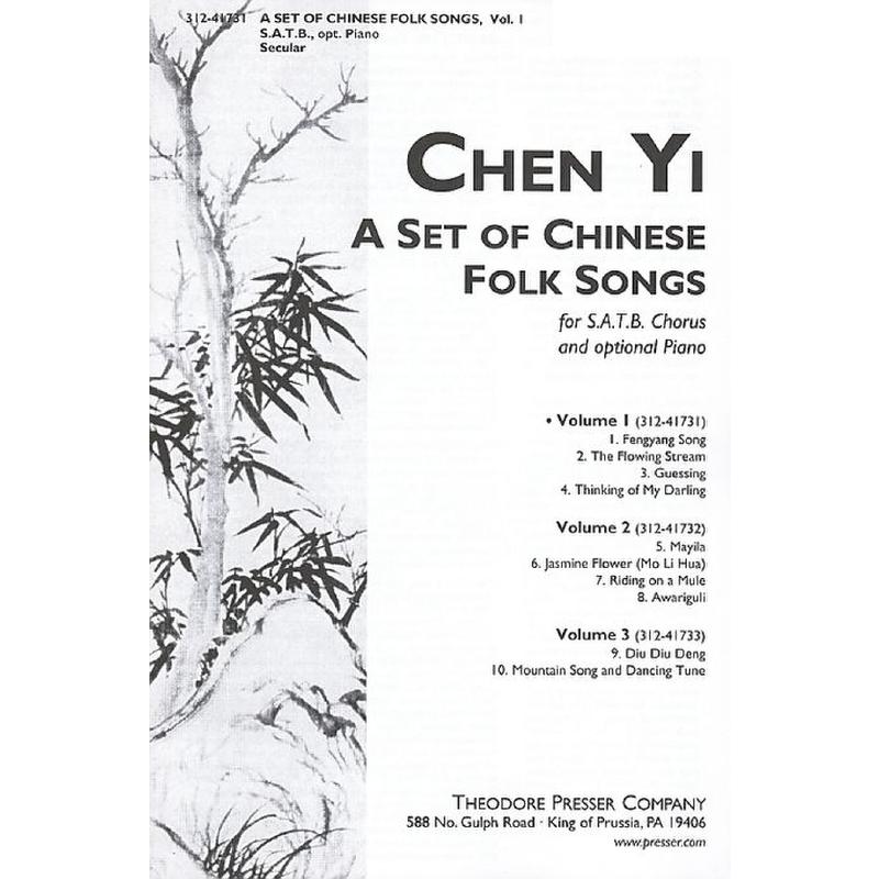 Titelbild für PRESSER 312-41731 - SET OF CHINESE FOLK SONGS 1