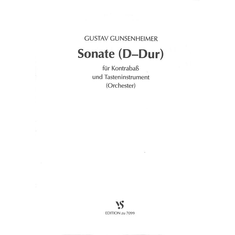 Titelbild für VS 7099 - SONATE D-DUR KB ORCH