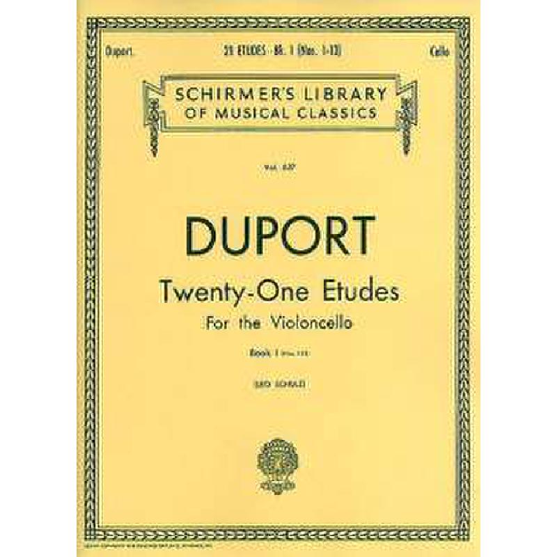 Titelbild für GS 25584 - 21 ETUDES BD 1 (1-13)