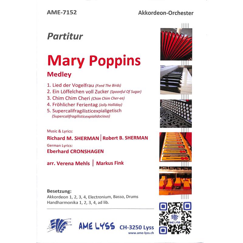 Titelbild für AME 7152-P - MARY POPPINS - MEDLEY
