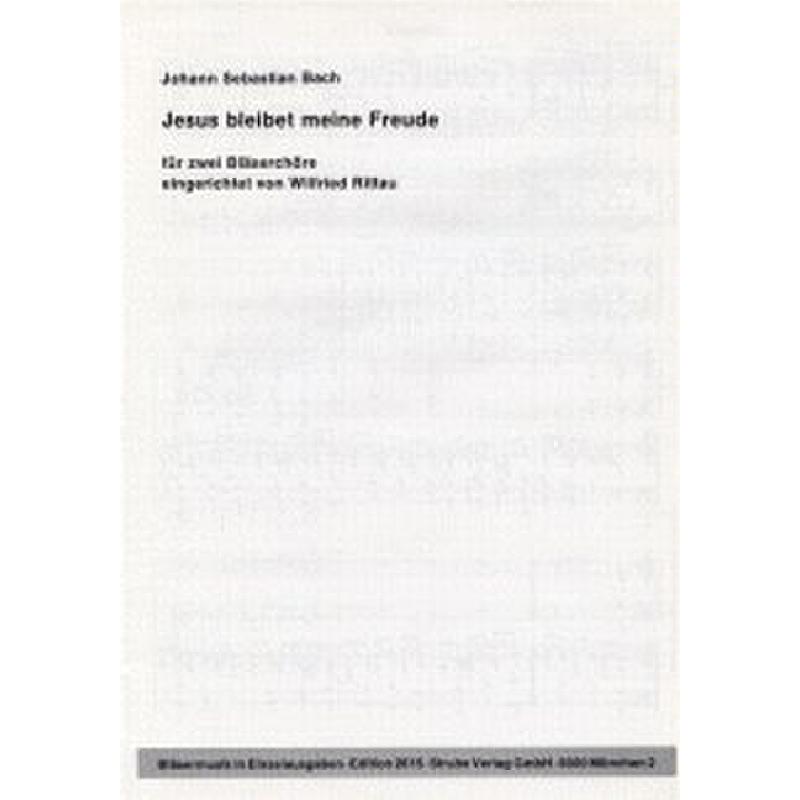 Titelbild für VS 2615 - JESUS BLEIBET MEINE FREUDE (KANTATE BWV 147)