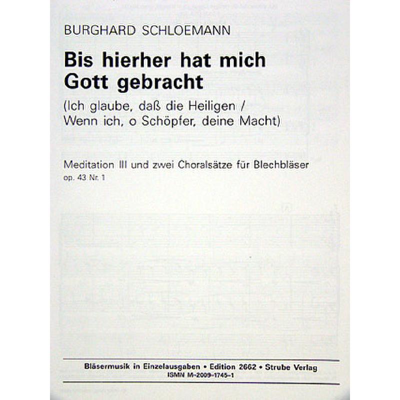 Titelbild für VS 2662 - BIS HIERHER HAT MICH GOTT GEBRACHT
