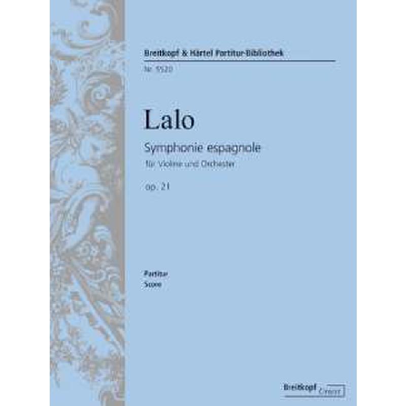 Titelbild für EBPB 5520 - SYMPHONIE ESPAGNOLE D-MOLL OP 21