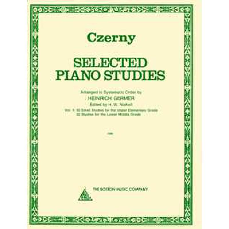 Titelbild für HL 14007931 - SELECTED PIANO STUDIES 1 | STUDIENWERKE 1