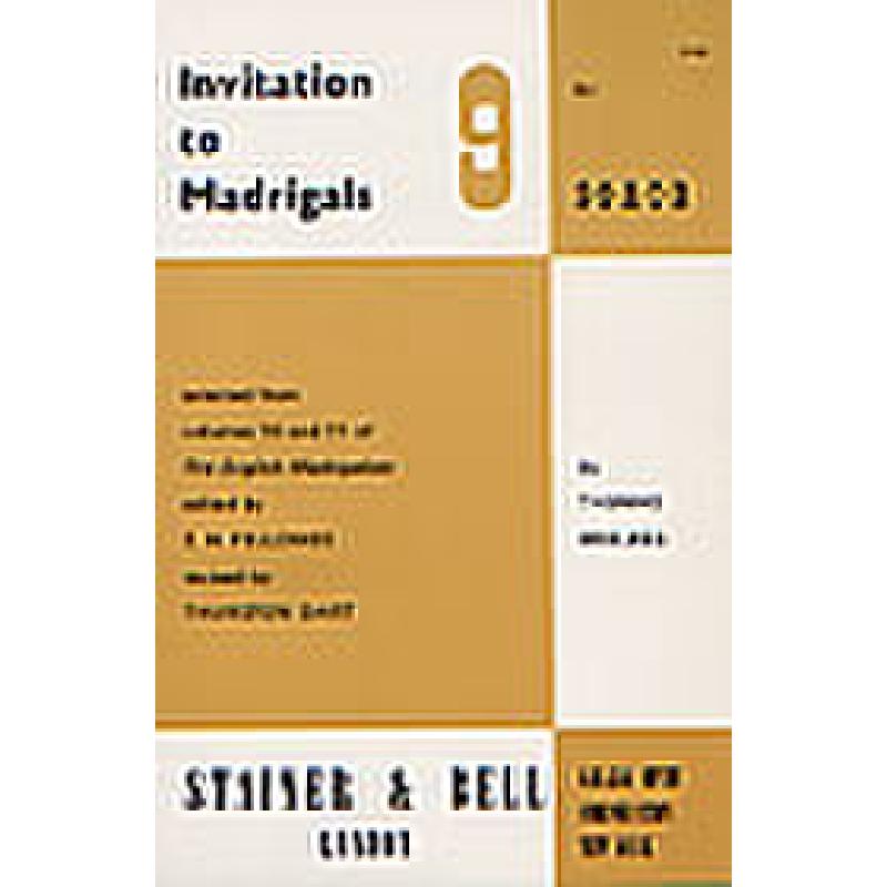 Titelbild für STAINER -B346 - INVITATION TO MADRIGALS 9