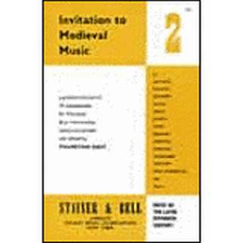 Titelbild für STAINER -X12 - INVITATION TO MEDIEVAL MUSIC 2