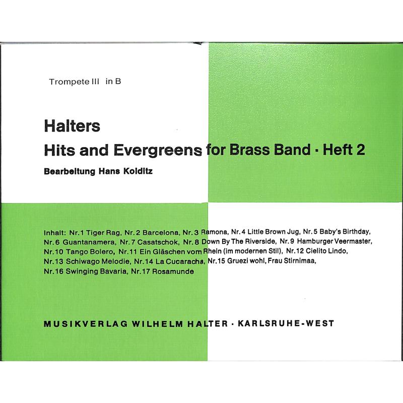 Titelbild für HAL 2155-TRP3 - HALTERS HITS + EVERGREENS 2