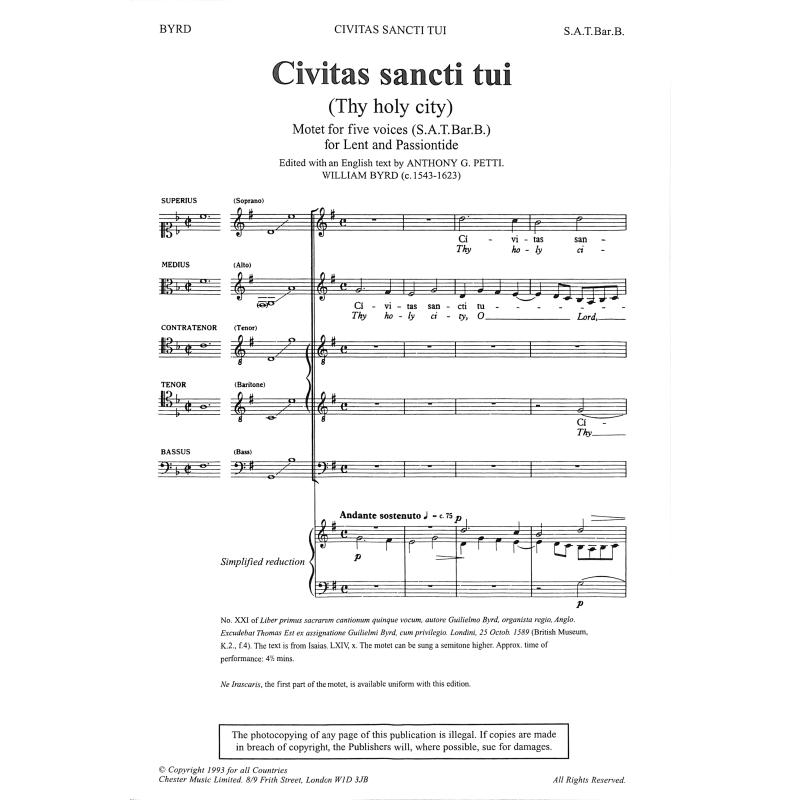 Titelbild für CH 05712 - CIVITAS SANCTI TUI