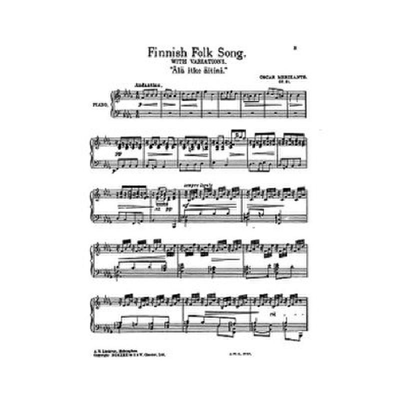 Titelbild für CH 02099 - FINNISH FOLK SONG VARIATIONS
