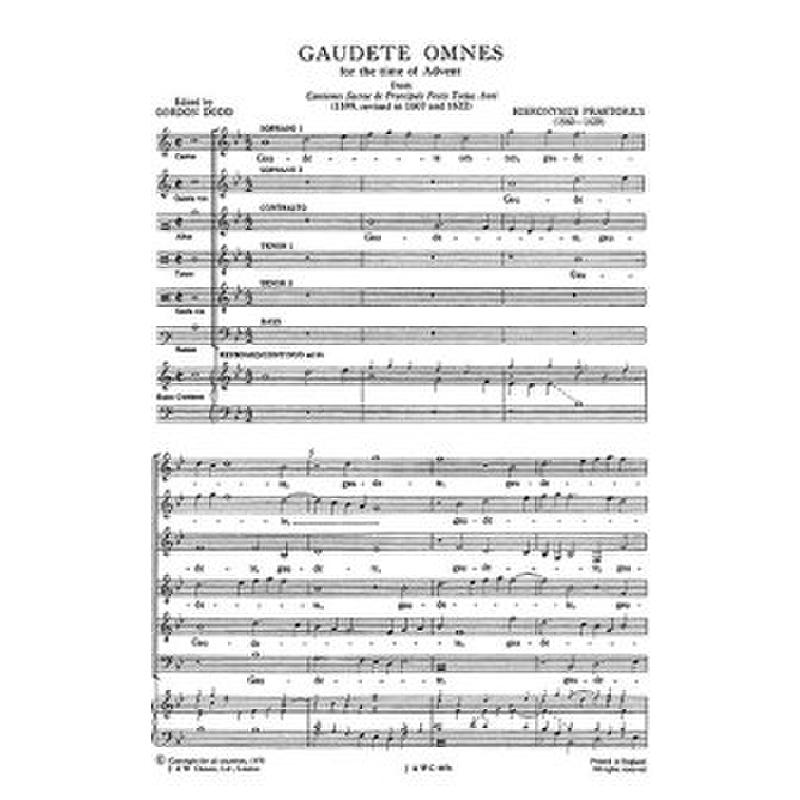 Titelbild für CH 08874 - GAUDETE OMNES