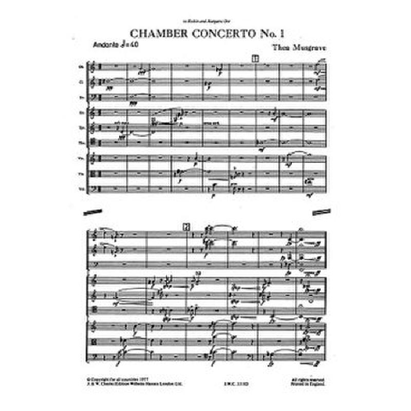 Titelbild für CH 55105 - CHAMBER CONCERTO 1