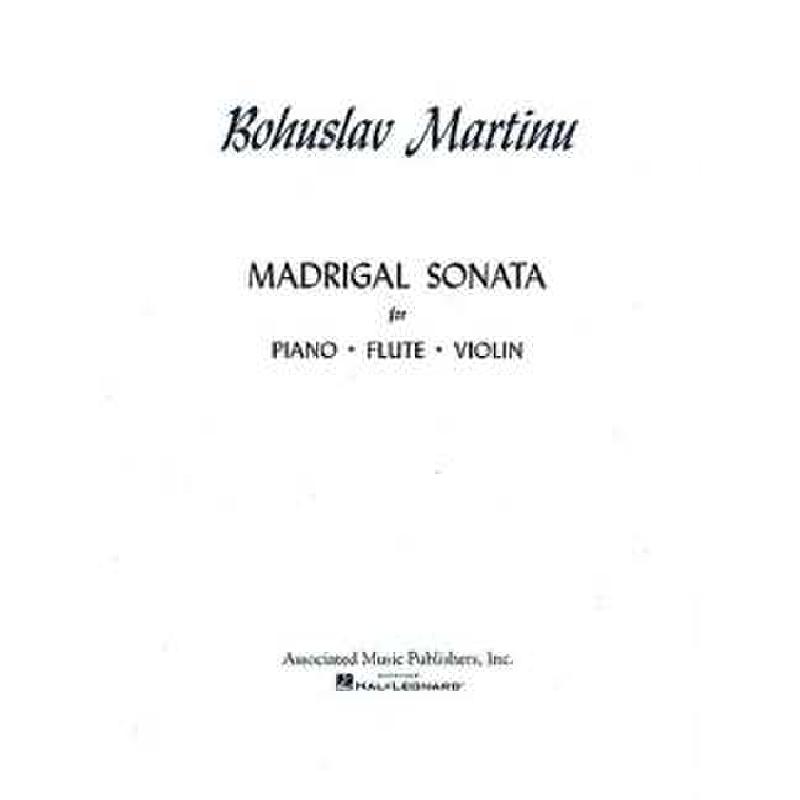 Titelbild für GS 22456 - MADRIGAL SONATA
