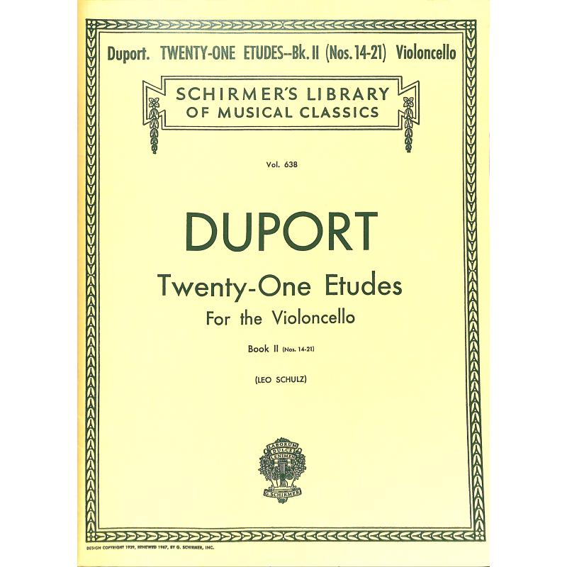 Titelbild für GS 25585 - 21 ETUDES BD 2 (14-21)