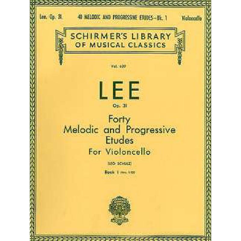 Titelbild für GS 25586 - 40 MELODIC + PROGRESSIVE ETUDES BOOK 1