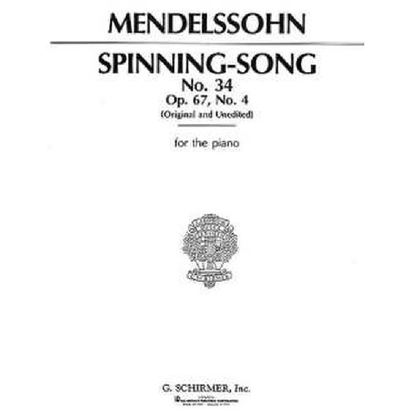 Titelbild für GS 27404 - SPINNING SONG OP 67