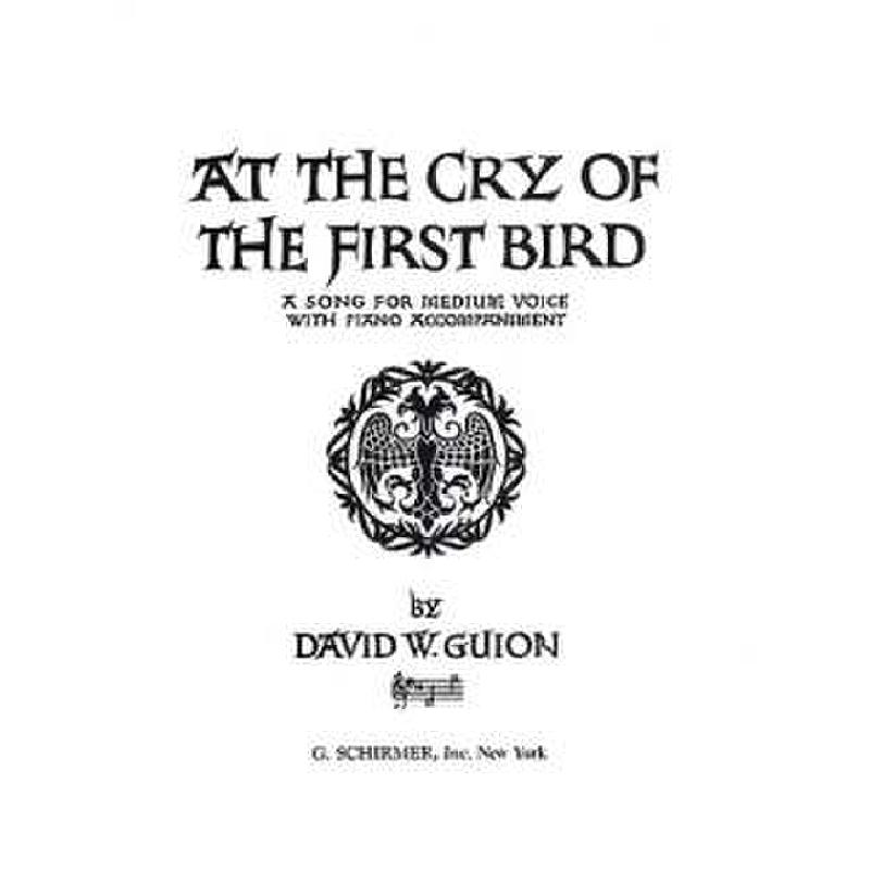 Titelbild für GS 27646 - AT THE CRY OF THE FIRST BIRD