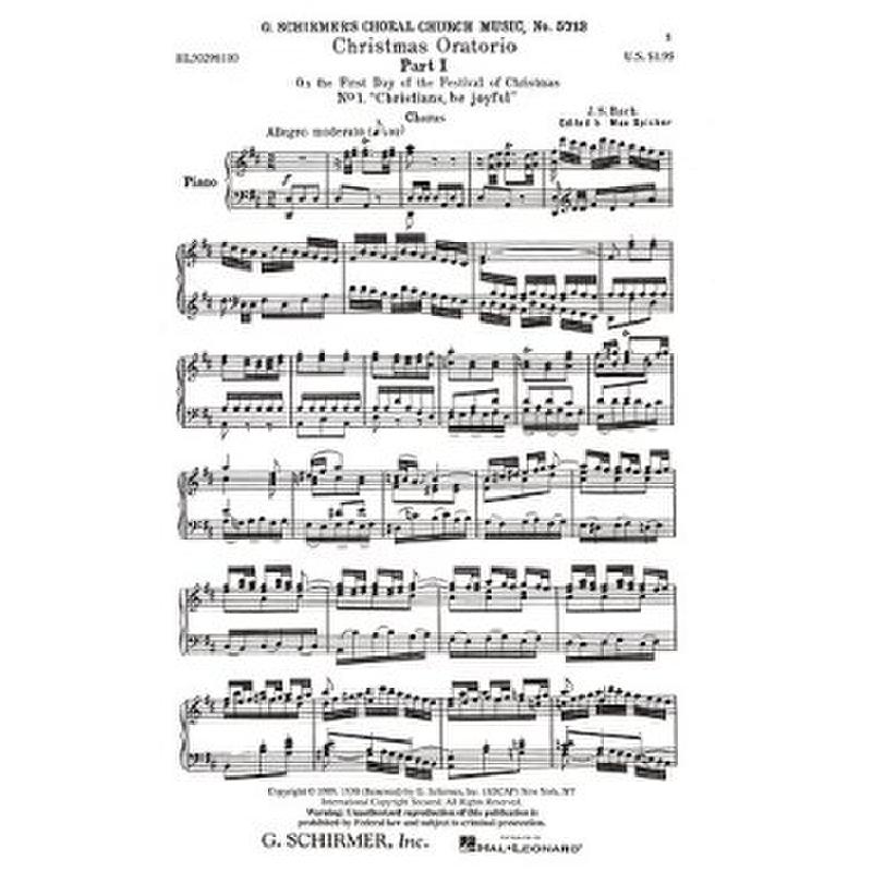 Titelbild für GS 29611 - WEIHNACHTSORATORIUM BWV 248 TEIL 1