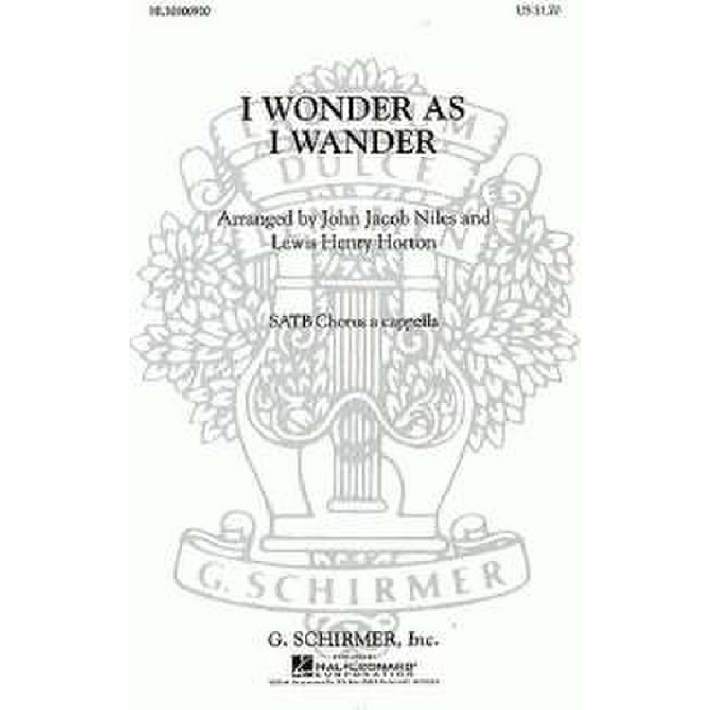Titelbild für GS 30091 - I WONDER AS I WANDER