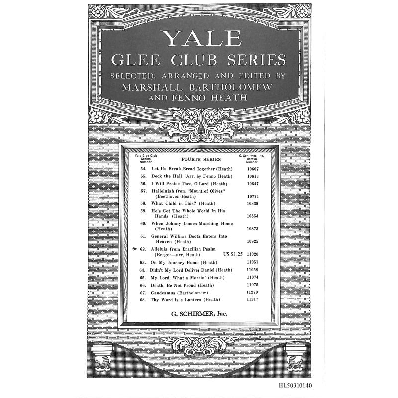 Titelbild für GS 31014 - ALLELUIA (BRAZILIAN PSALMS)