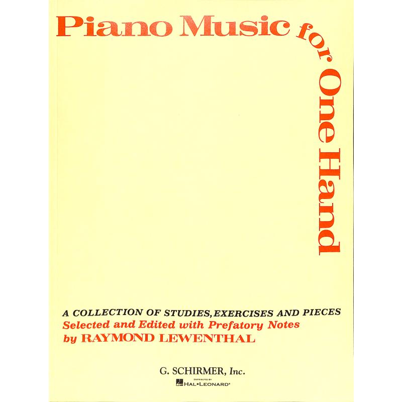 Titelbild für GS 33159 - PIANO MUSIC FOR 1 HAND