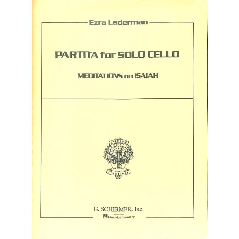 Titelbild für GS 33632 - PARTITA FOR SOLO CELLO MEDITATI