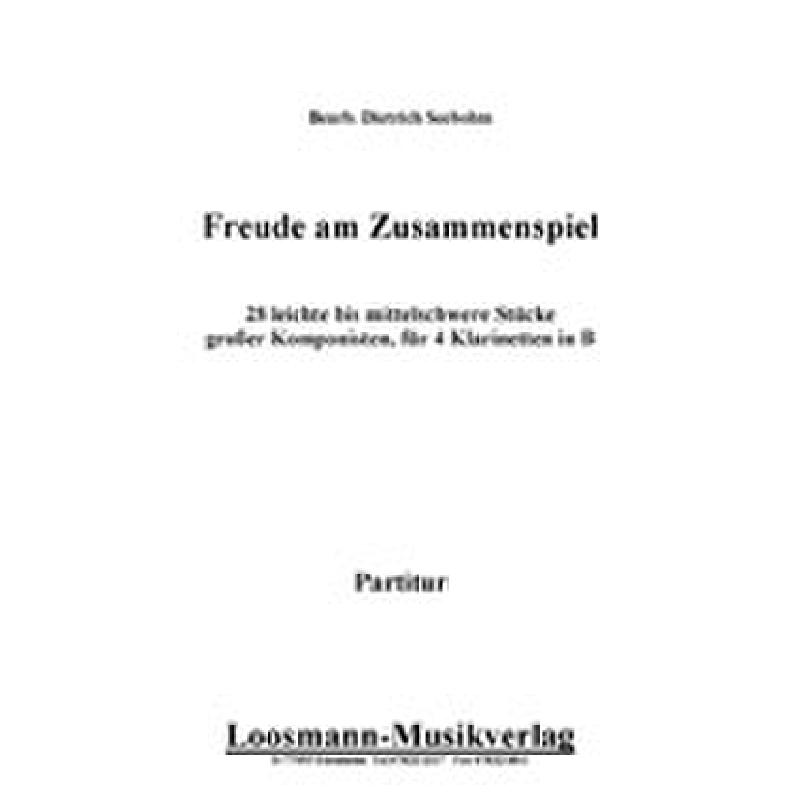 Titelbild für LOOSMANN -E0177 - FREUDE AM ZUSAMMENSPIEL