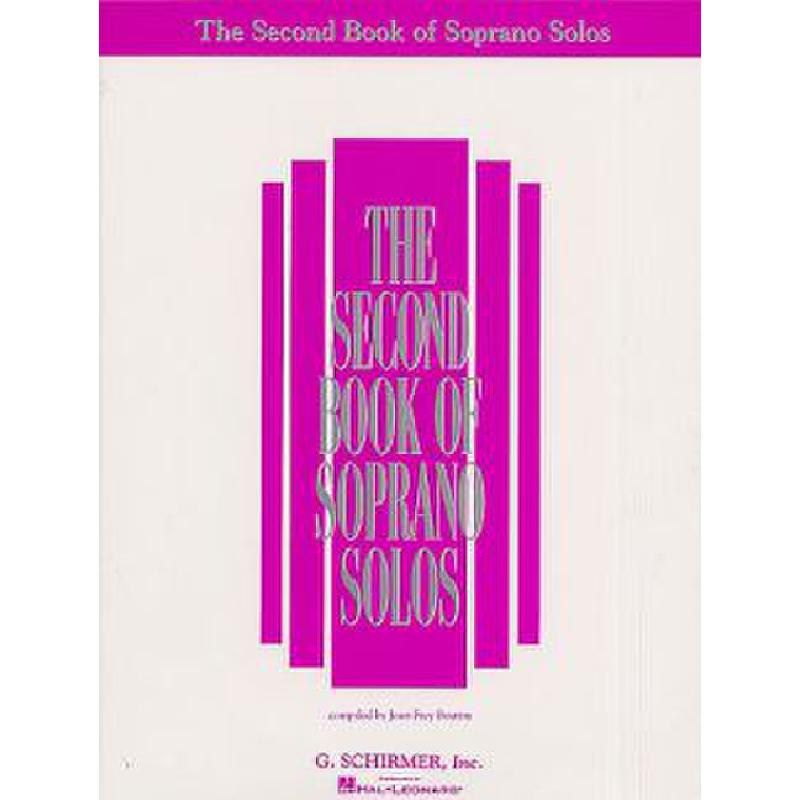 Titelbild für GS 82068 - SECOND BOOK OF SOPRANO SOLOS