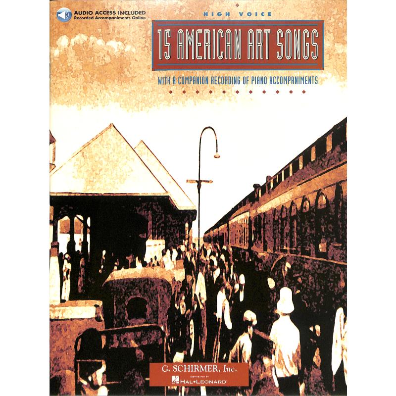 Notenbild für GS 82645 - 15 AMERICAN ART SONGS