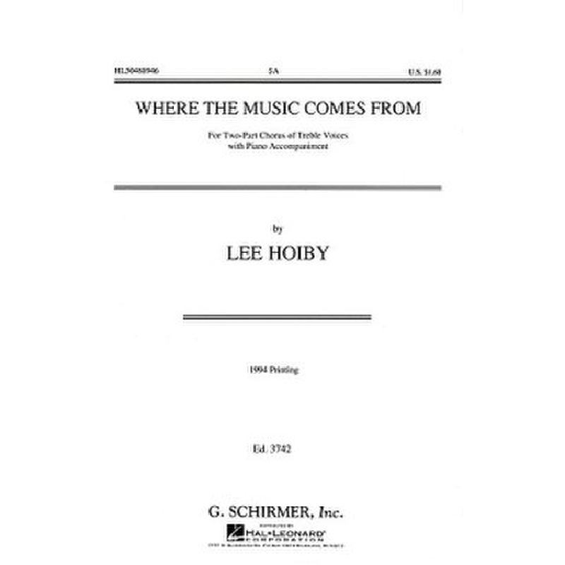 Titelbild für GS 88946 - WHERE MUSIC COMES FROM