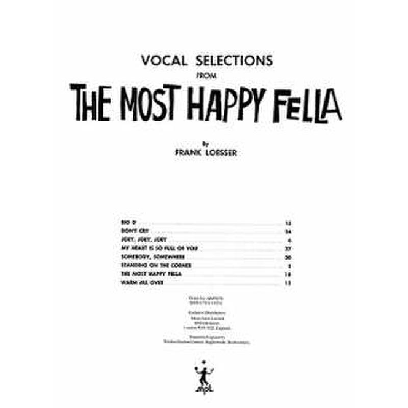 Titelbild für MSAM 70376 - MOST HAPPY FELLA - VOCAL SELCTIONS