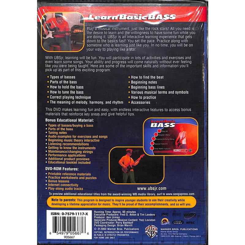 Notenbild für DVD 905667 - LEARN BASIC BASS
