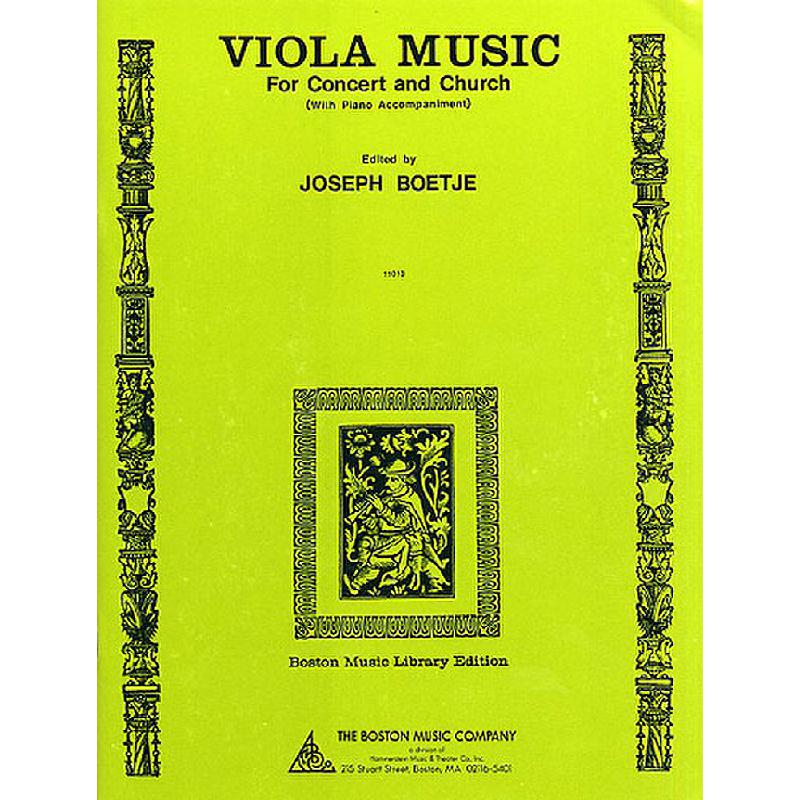 Titelbild für MSBM 10488 - VIOLA MUSIC FOR CONCERT + CHURCH