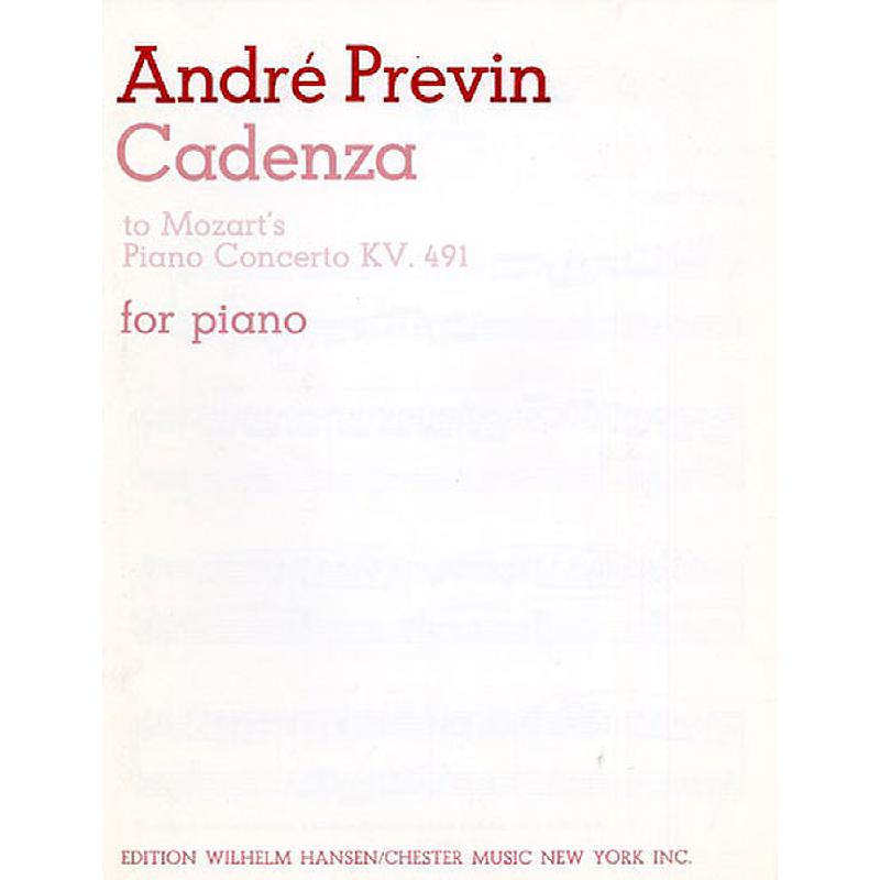 Titelbild für MSHC 00114 - KADENZ MOZART KONZERT KLAV C-MO