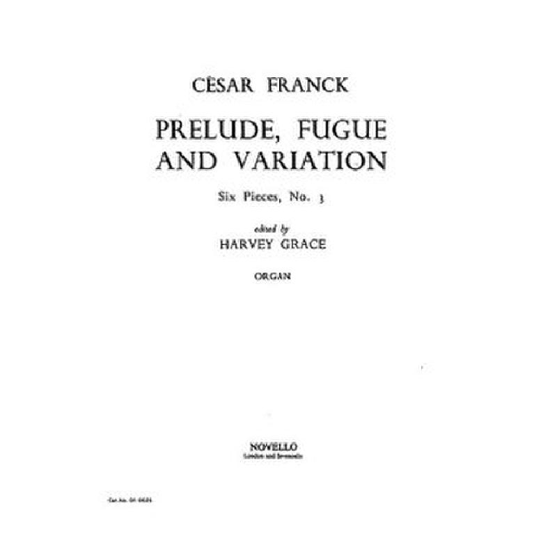 Titelbild für MSNOV 10025 - PRELUDE FUGUE + VARIATION OP 18
