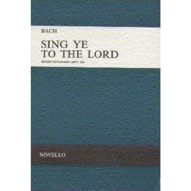 Titelbild für MSNOV 70031 - SING YE TO THE LORD