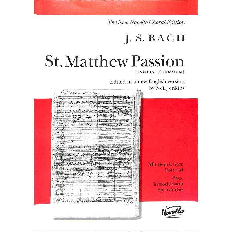Titelbild für MSNOV 72478 - MATTHAEUS PASSION BWV 244