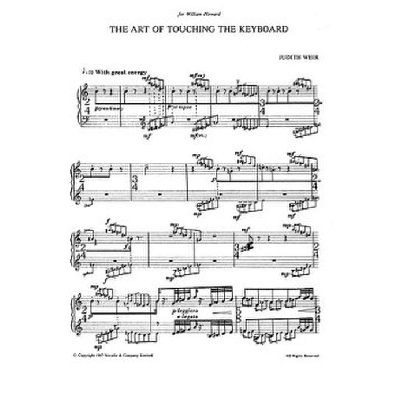 Titelbild für MSNOV 110208 - ART OF TOUCHING THE KEYBOARD PIANO