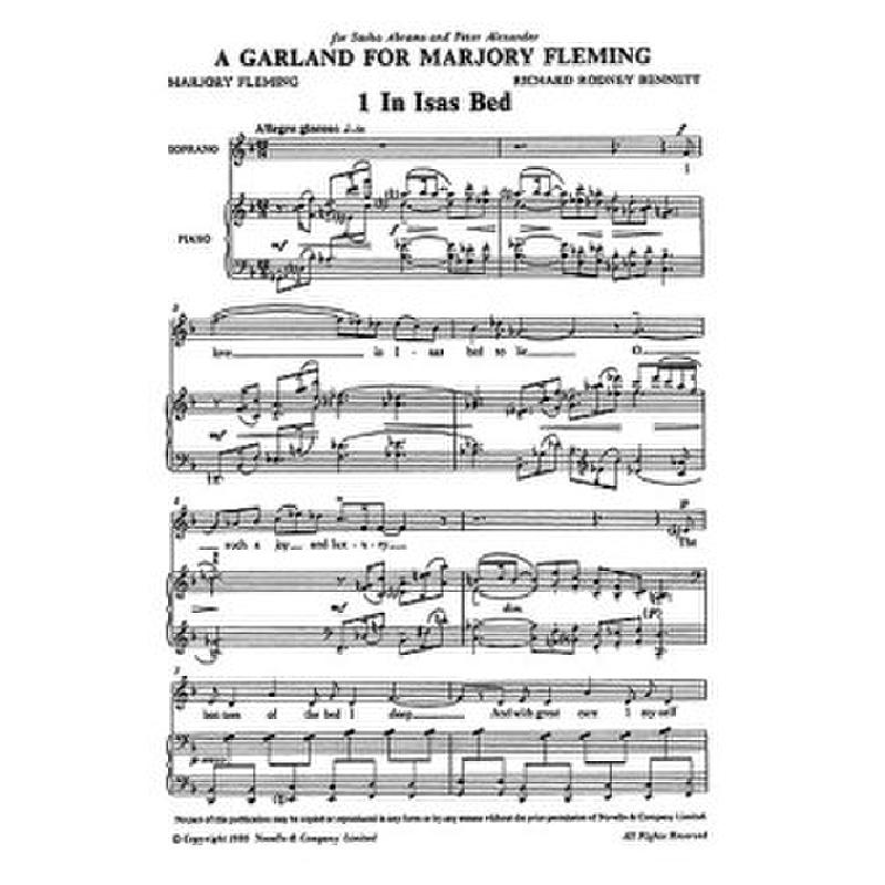 Titelbild für MSNOV 170326 - GARLAND FOR MARJORY FLEMING