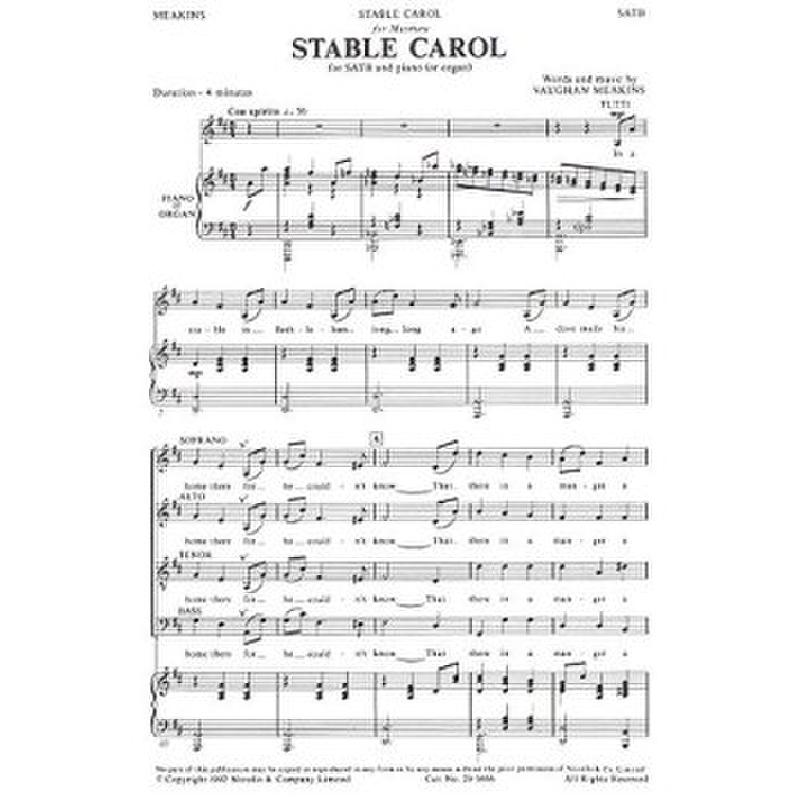 Titelbild für MSNOV 290666 - STABLE CAROL